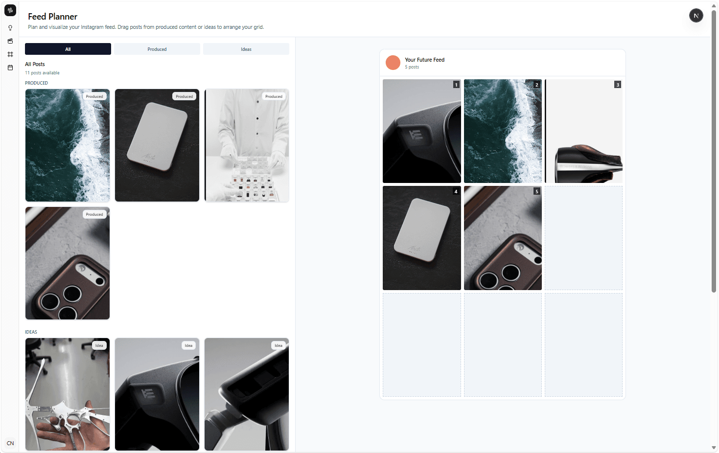 Feed Planner: Plan and visualize posts
